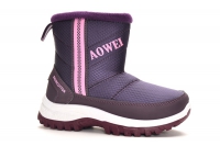 Aowei C061-11 Полусапожки фиолет текстиль+иск нубук, подклад иск мех - Совместные покупки