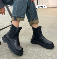 PLPS (Fashion) 2706-1K-Z Ботинки женские чер нат (прессов) кожа, подклад нат шерсть - Совместные покупки