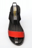 Perfect G-269 Сандалии женские красн-чер нат (прессов) кожа+текстиль  - Совместные покупки