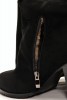 Skovolino SK532 Сапоги женские чер иск велюр, подклад нат евро мех (до щиколотки модели)  - Совместные покупки