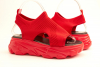 Dameini (Fashion) T0619-41Z Сандалии женские красн текстиль - Совместные покупки