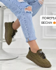 Fashion T-H100-7Z Ботинки женские хаки текстиль - Совместные покупки