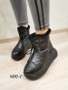 Jia Jia T-AM10-1 Ботинки женские чер нейлон+иск кожа, подклад иск мех - Совместные покупки