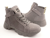 Fashion T1825K Ботильоны женские сер нат (прессов) замша, подклад текстиль - Совместные покупки