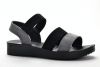 Meitesi D8-27 Сандалии женские чер-сер иск велюр+текстиль - Совместные покупки