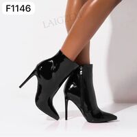 Fashion F-1146Z Ботильоны женские чер иск лак, подклад байка - Совместные покупки