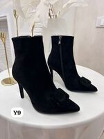 Fashion T-Y9Z Ботильоны женские чер иск велюр, подклад байка - Совместные покупки