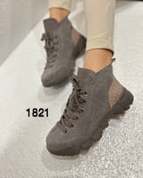 Fashion T1821-2K Ботильоны женские сер нат (прессов) замша, подклад текстиль - Совместные покупки