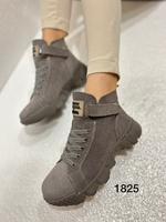 Fashion T1825K Ботильоны женские сер нат (прессов) замша, подклад текстиль - Совместные покупки