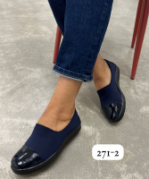 Momotari 271-2Z Слипоны женские син текстиль+иск лак - Совместные покупки