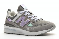 Sport + NB DB1215-2 Кроссовки сер-фиол текстиль+замша  - Совместные покупки